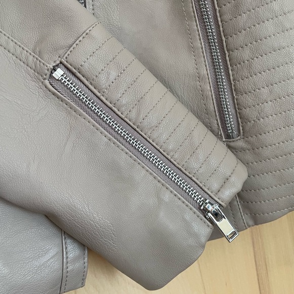 Amaryllis beige/blush faux leather jacket - Picture 5 of 10